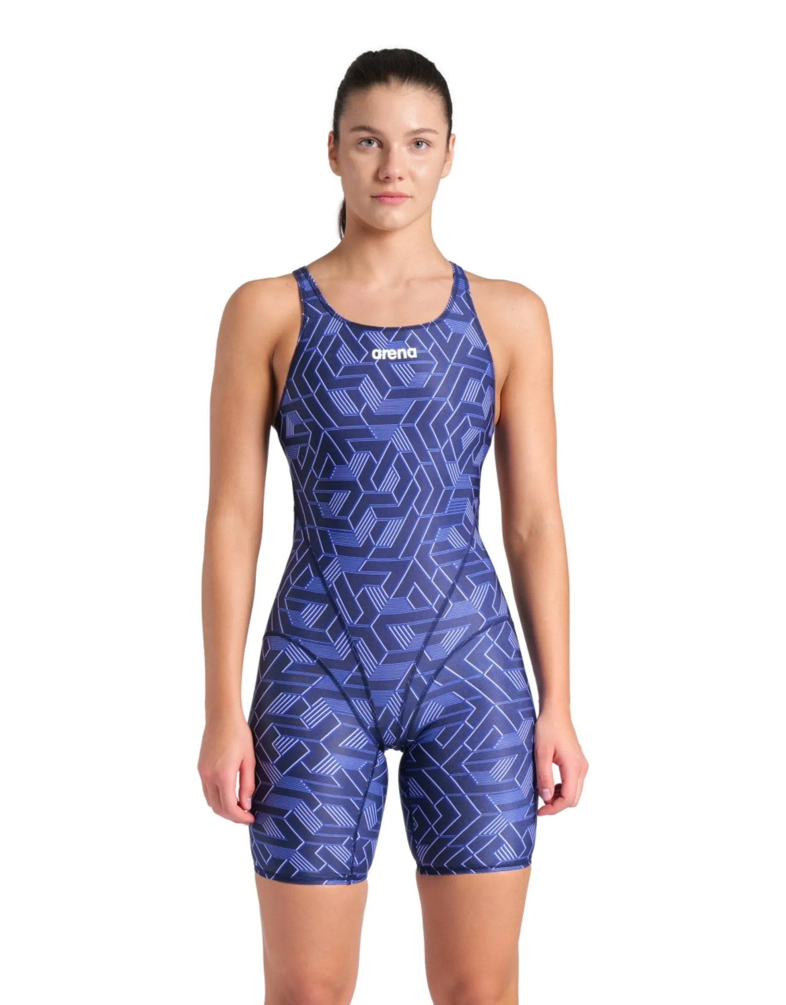 Arena Escape Full Body Kneesuit - Navy/Multi