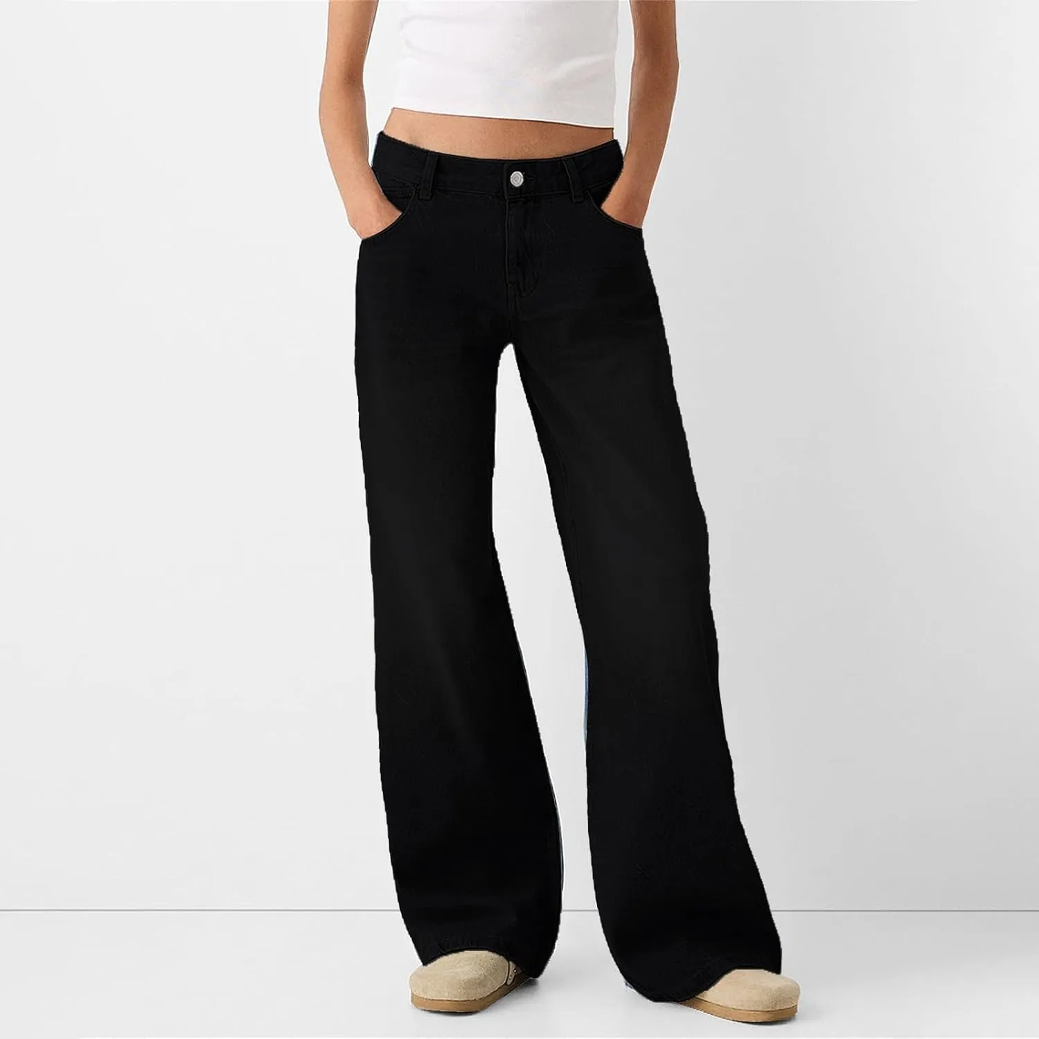 Baggy Jeans for Women 2025 Trendy Wide Leg Boyfriend Pants Y2k Streetwear Hippie Clothes Denim Outfit Western Wear