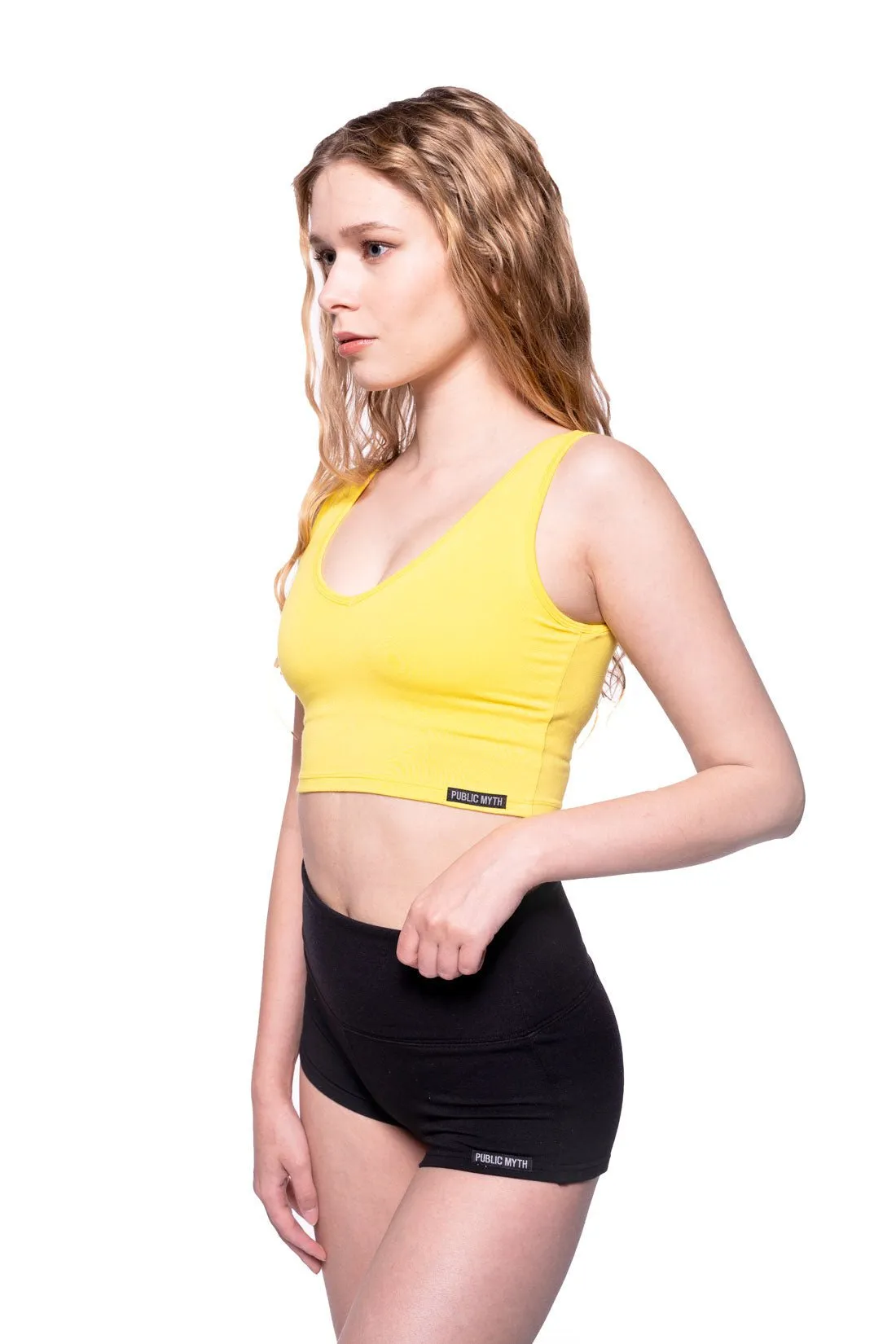 Bamboo V Neck Sports Bra