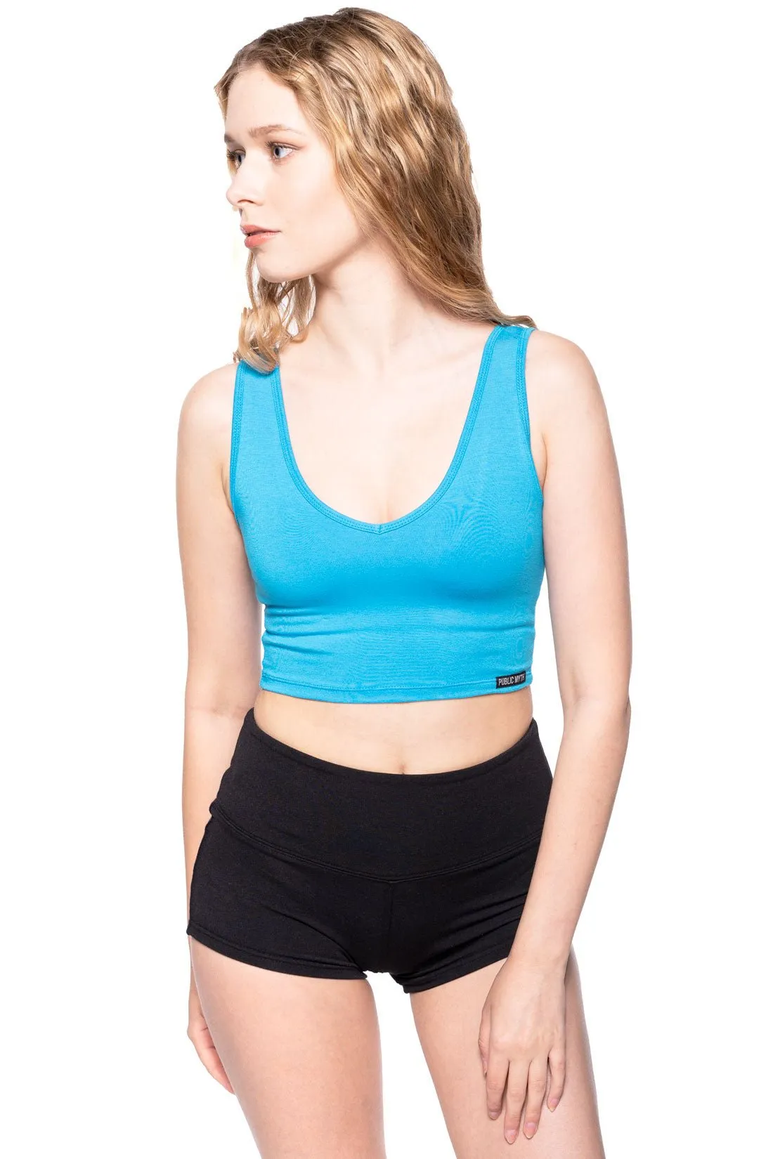 Bamboo V Neck Sports Bra