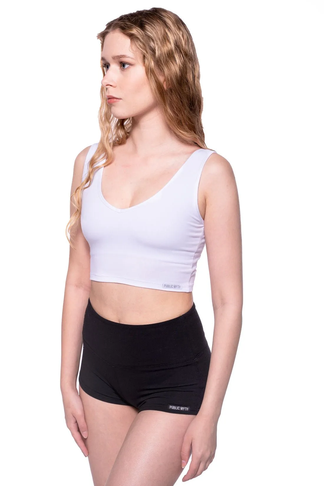 Bamboo V Neck Sports Bra