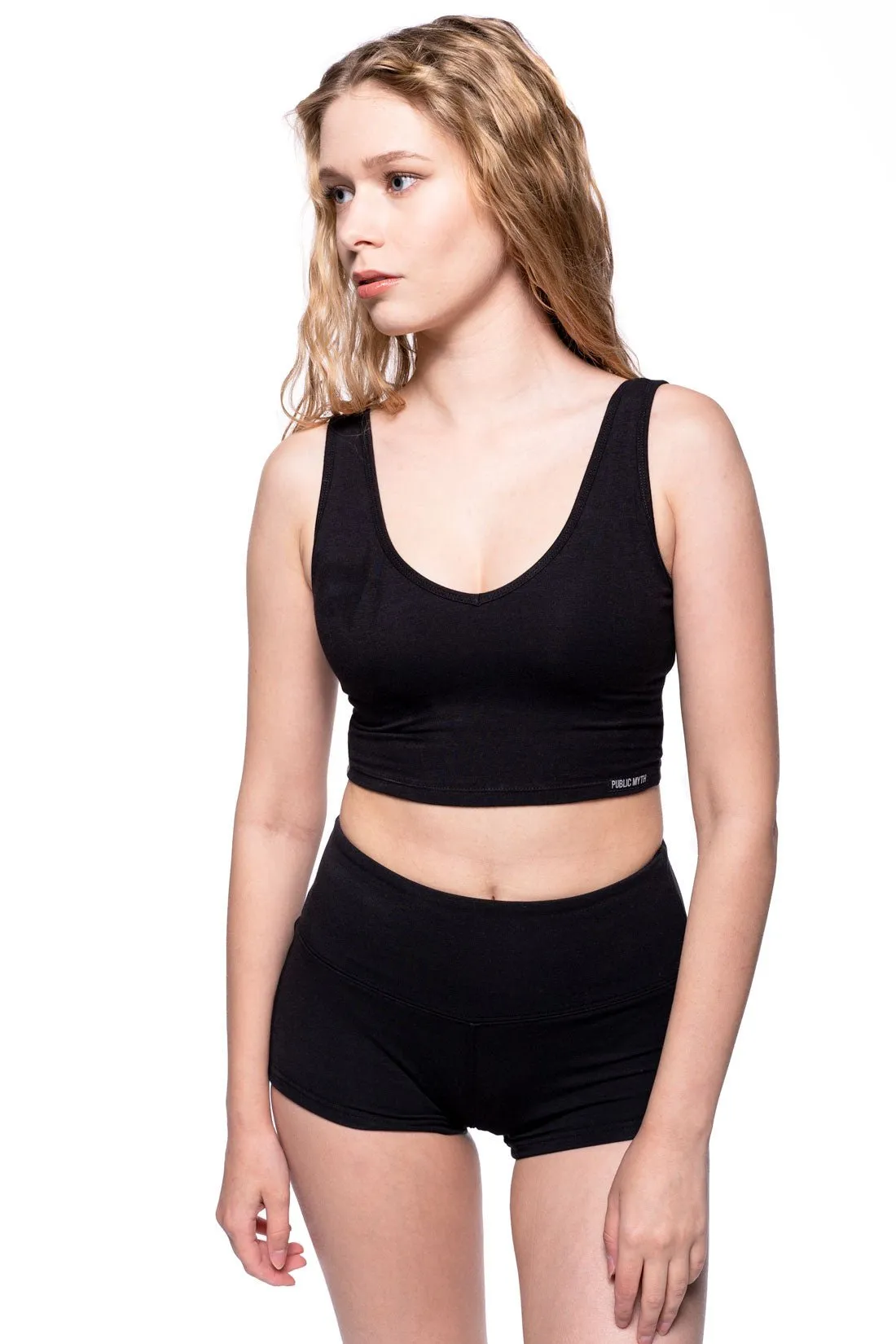 Bamboo V Neck Sports Bra