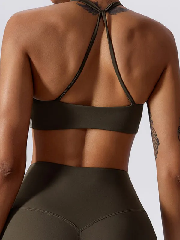 Chic knotted sports Bra