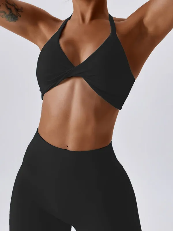 Chic knotted sports Bra