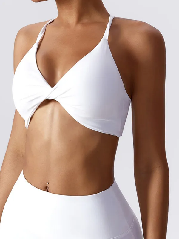 Chic knotted sports Bra