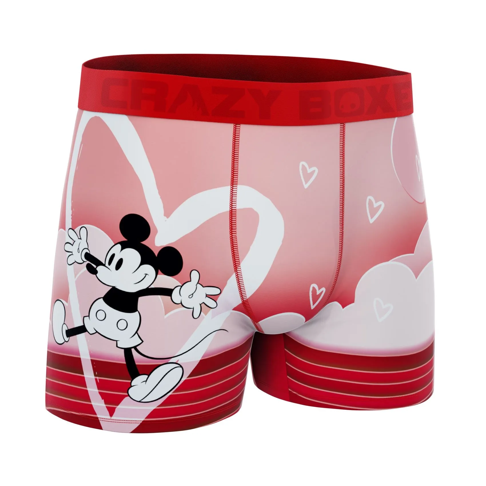 CRAZYBOXER Disney Mickey Love Men's Boxer Briefs