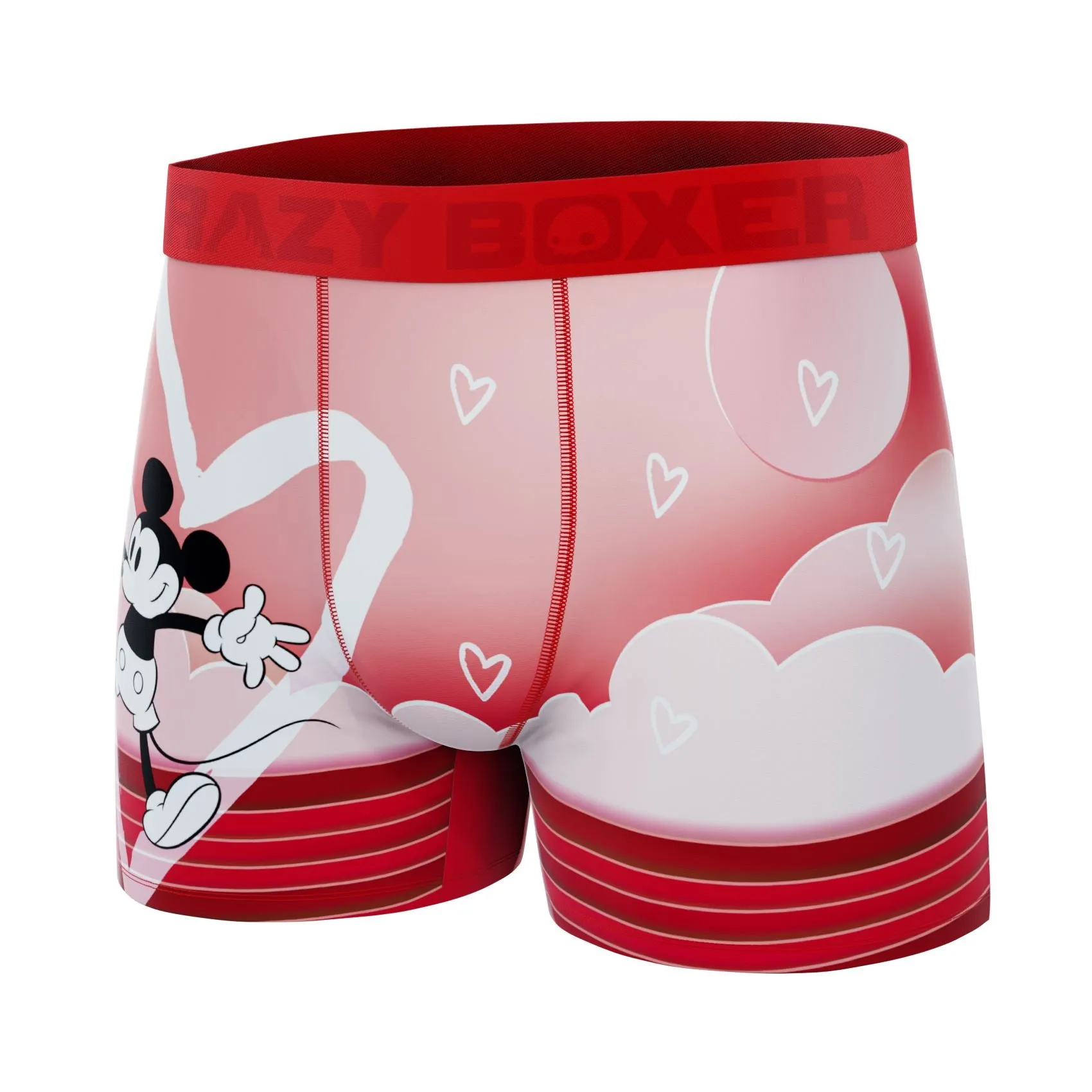 CRAZYBOXER Disney Mickey Love Men's Boxer Briefs