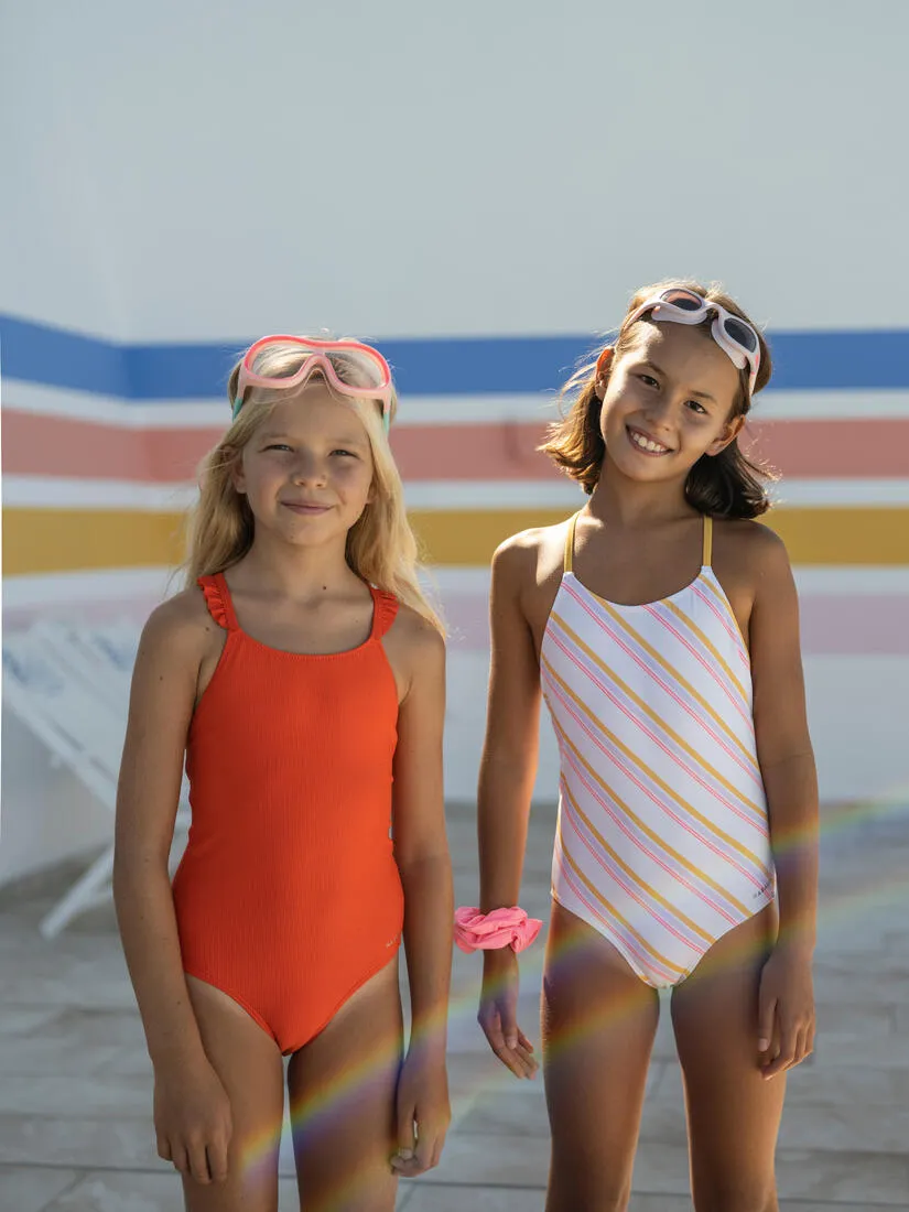 Girl’s Lila Cobe 1-piece swimsuit red