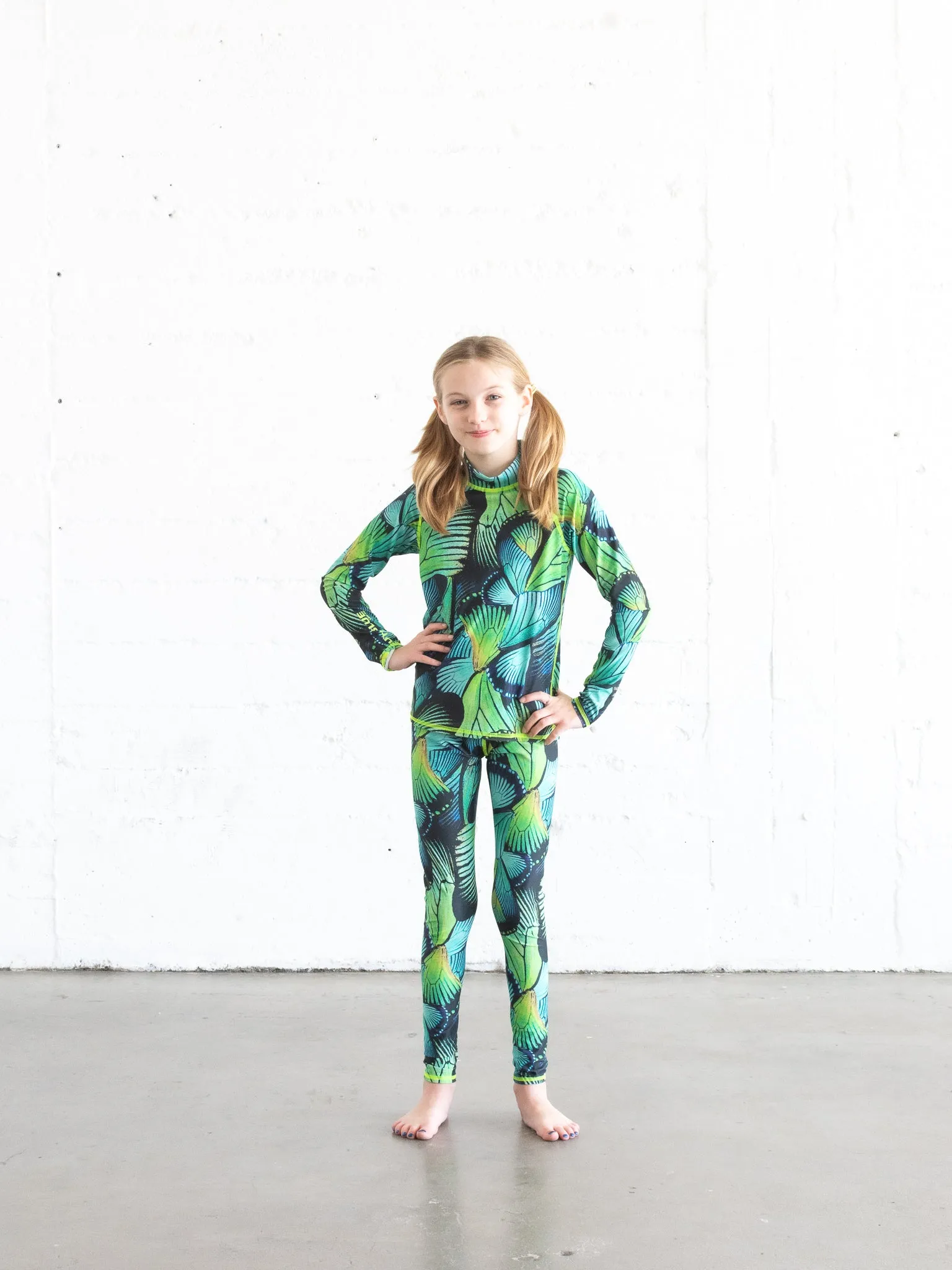 GIRL'S PULLOVER RASH - TURQ FLYER