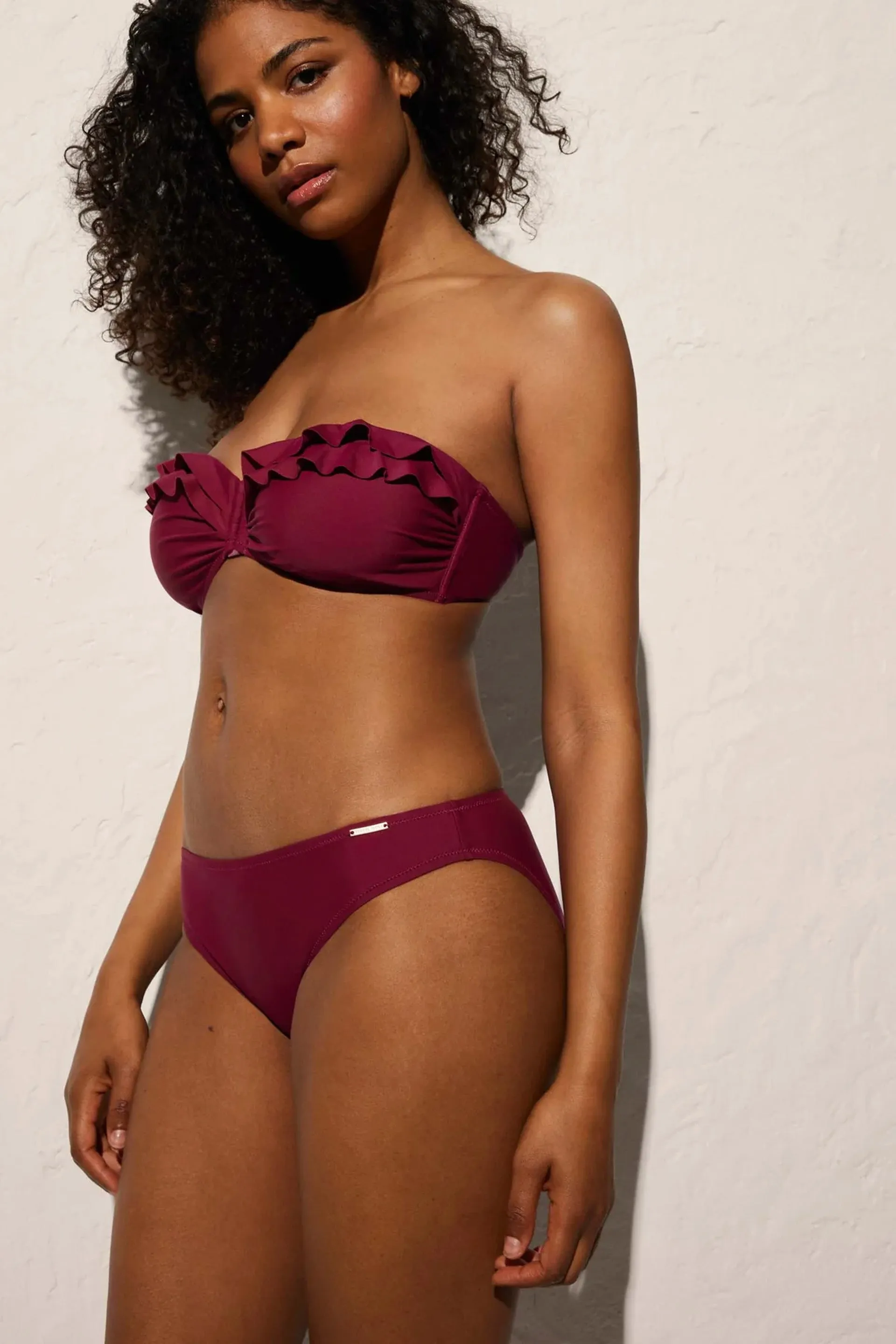Plain Bikini Brief Maroon