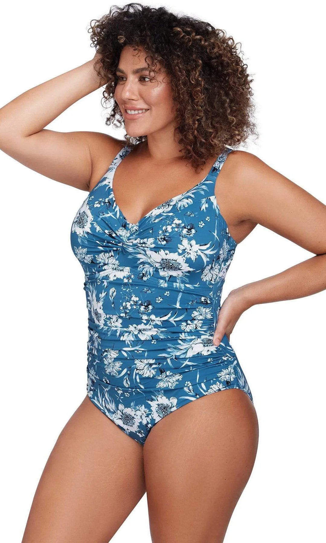 Soft Cup Underwire Full Piece Fleur Du Champ Cerulean Monet