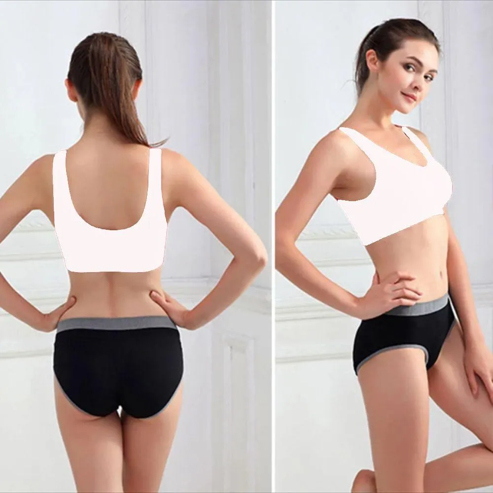 Stretchable Sports Bra - Aire Bra - 2B-106 - White