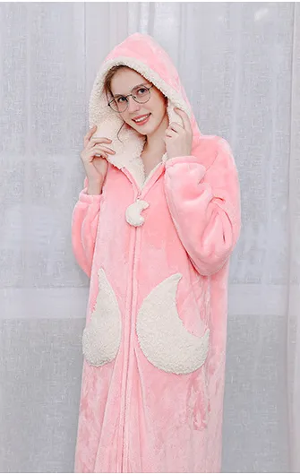 Thick Fleece Bathrobe Pyjamas