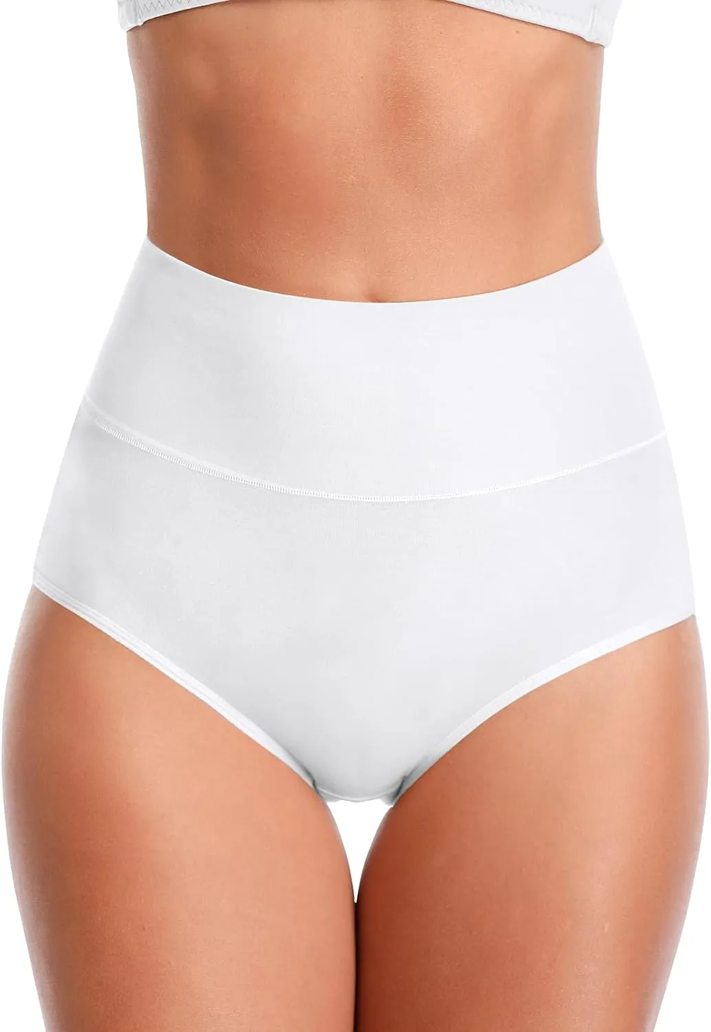 UMMISS Womens Underwear,Cotton High Waist Underwear for Women Full Coverage Soft Comfortable Briefs Panty Multipack